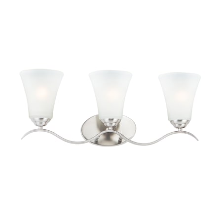 Maxim Vital 3-Light 23.5" Wide Satin Nickel Vanity Light 12083FTSN